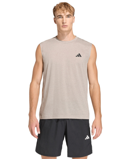 adidas Men's Workout Essentials Feelready Tank Top - Medium Gray Heather