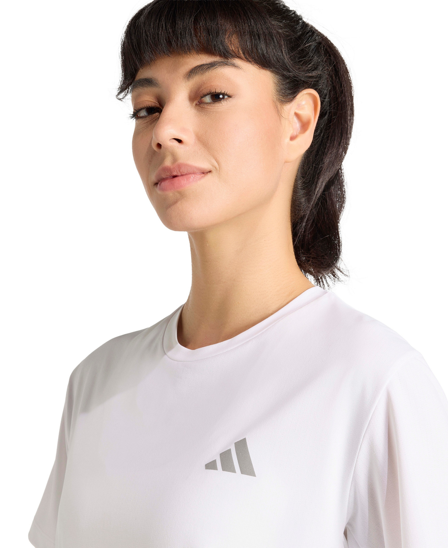adidas Women's Crewneck Running T-Shirt - White