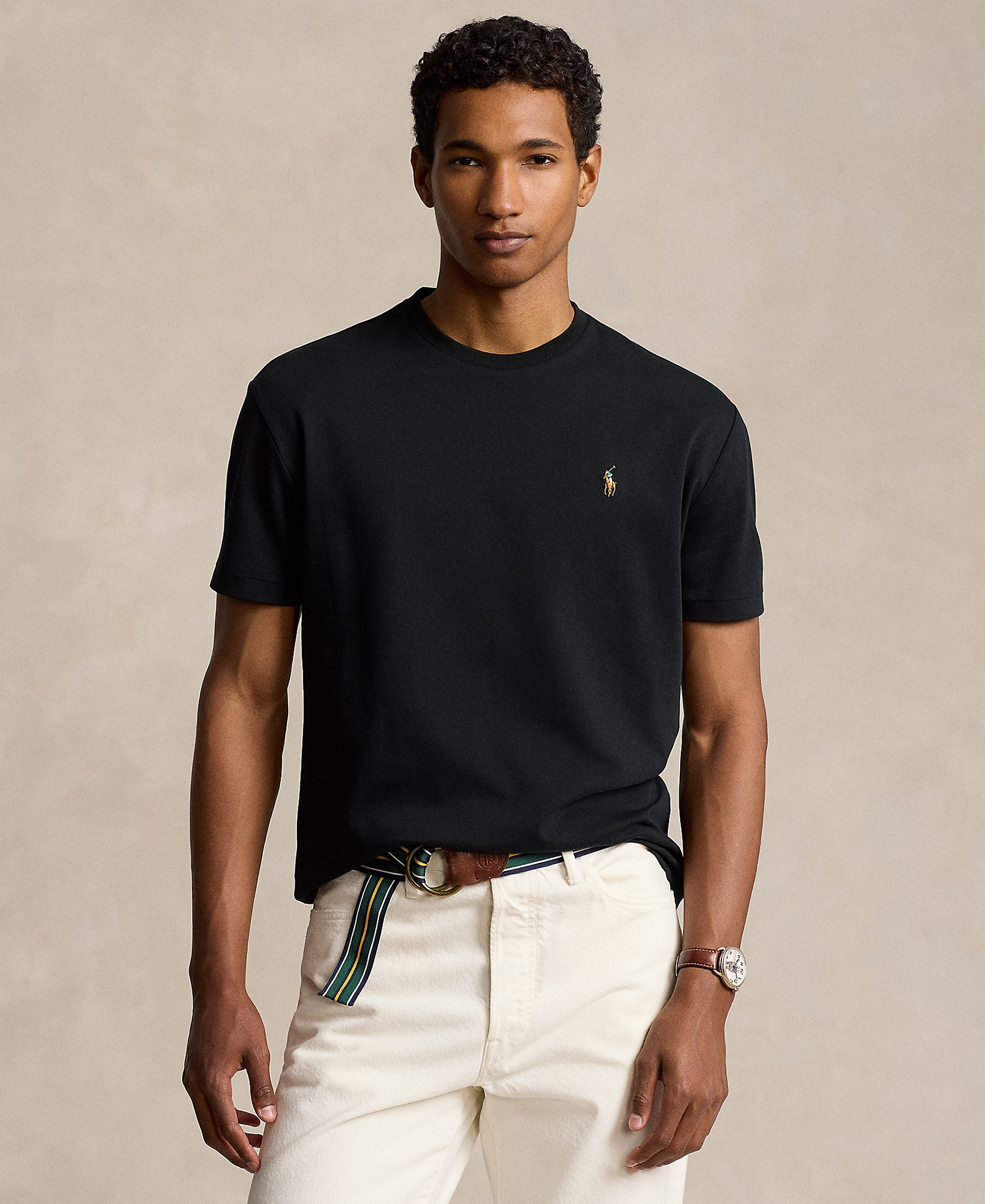 Polo Ralph Lauren Men's Custom Slim-Fit Soft Cotton T-Shirt - Polo Black