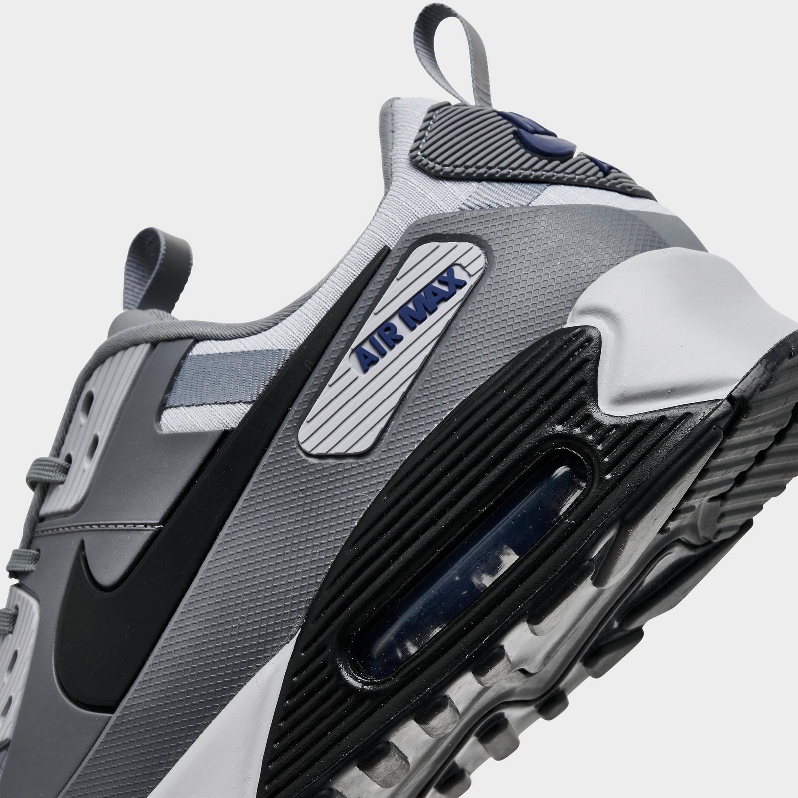 Men's Nike Air Max 90 Drift Casual Shoes - Cool Grey/Deep Royal Blue/Wolf Grey/Black