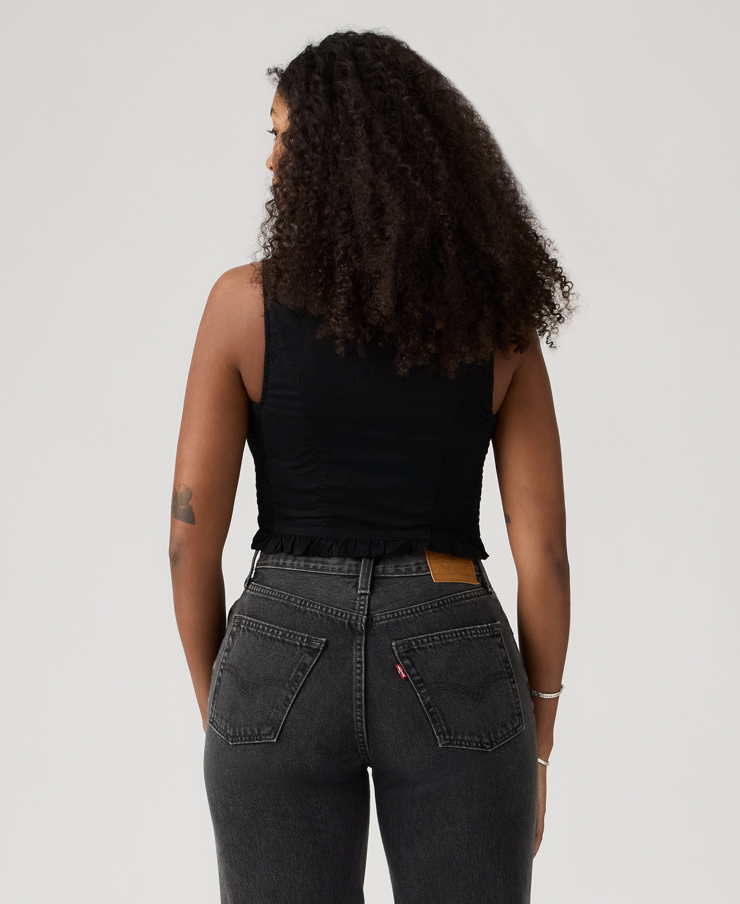 Levi's Women's Teagan Mini Eyelet Blouse - Mini Eyelet Anthracite Night