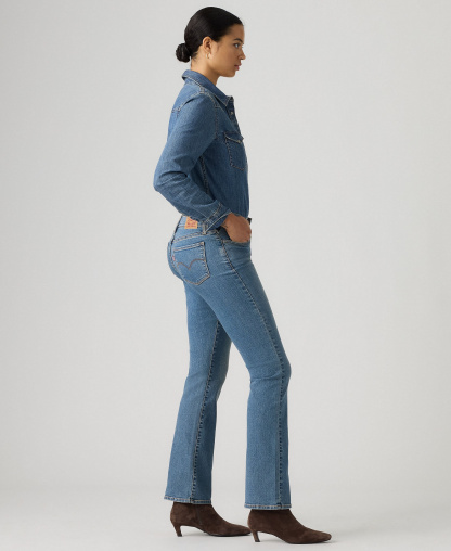 Levi's 315 Shaping Mid Rise Lightweight Bootcut Jeans - Camp Denim