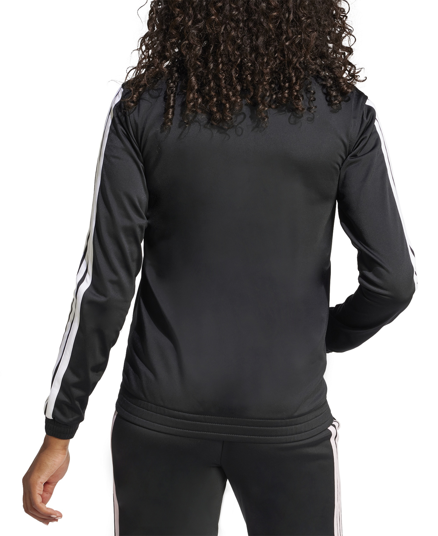 adidas Women's Tricot 3-Stripes Track Jacket - Black/White
