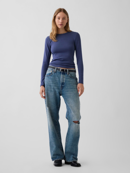 Modern Crewneck T-Shirt - Sargassus blue