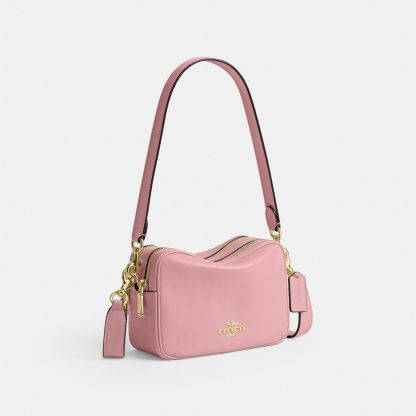 Mini Carey Crossbody Bag - Gold/Soft Pink - view 6