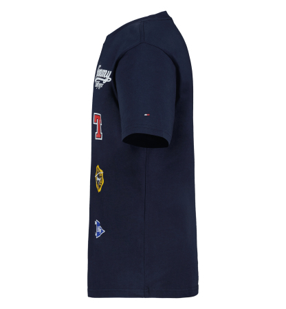 Tommy Hilfiger Boys' 8-20 Collegiate Stack Short-Sleeve T-Shirt - Navy Blazer