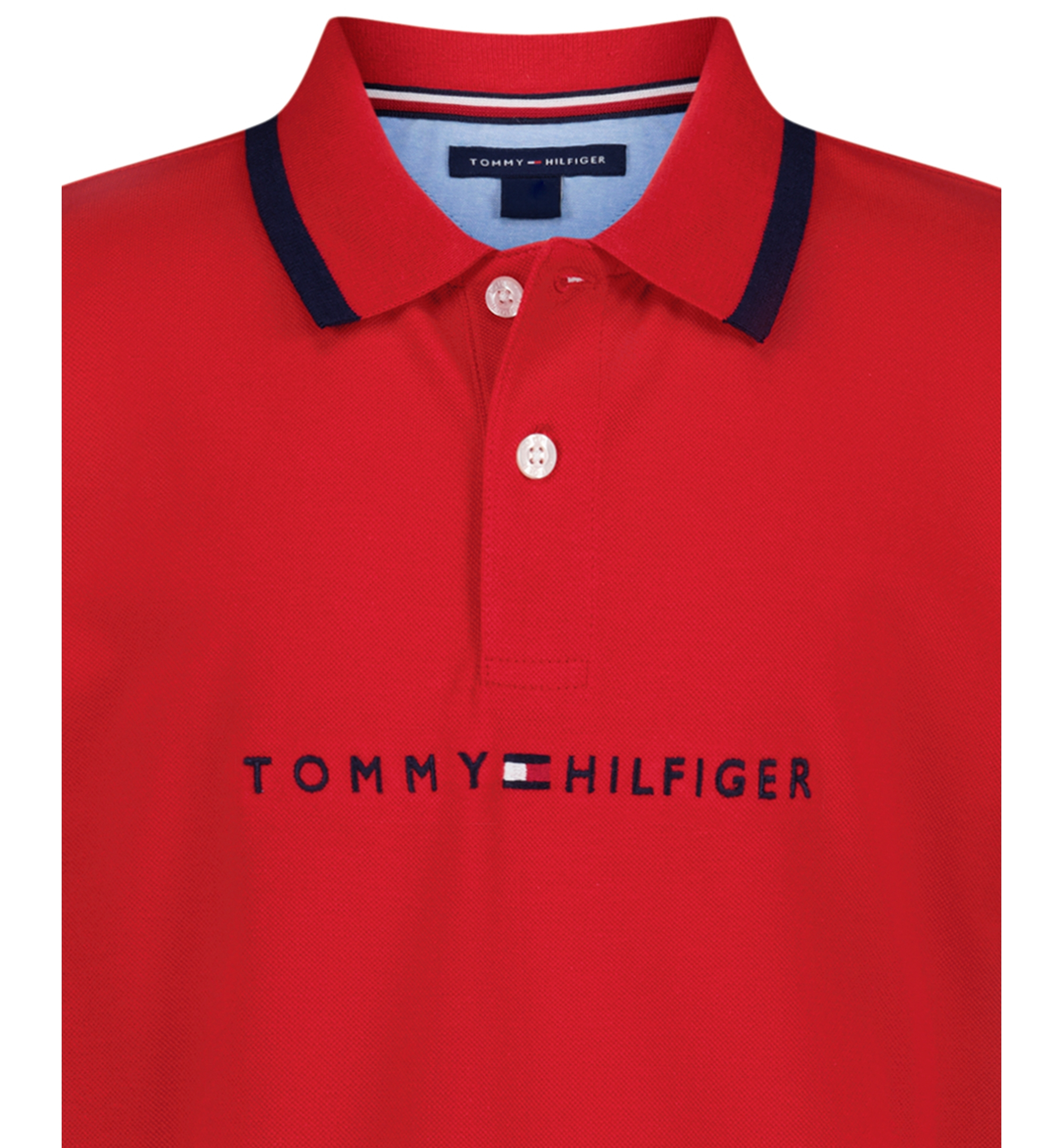 Tommy Hilfiger Boys' 2T-7 Tomas Short-Sleeve Tipped Polo Shirt - Tommy Red