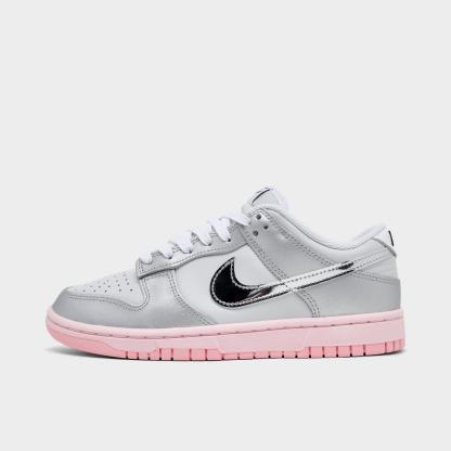 Women's Nike Dunk Low LX Casual Shoes - Photon Dust/Pink Foam/Medium Soft Pink/Metallic Silver