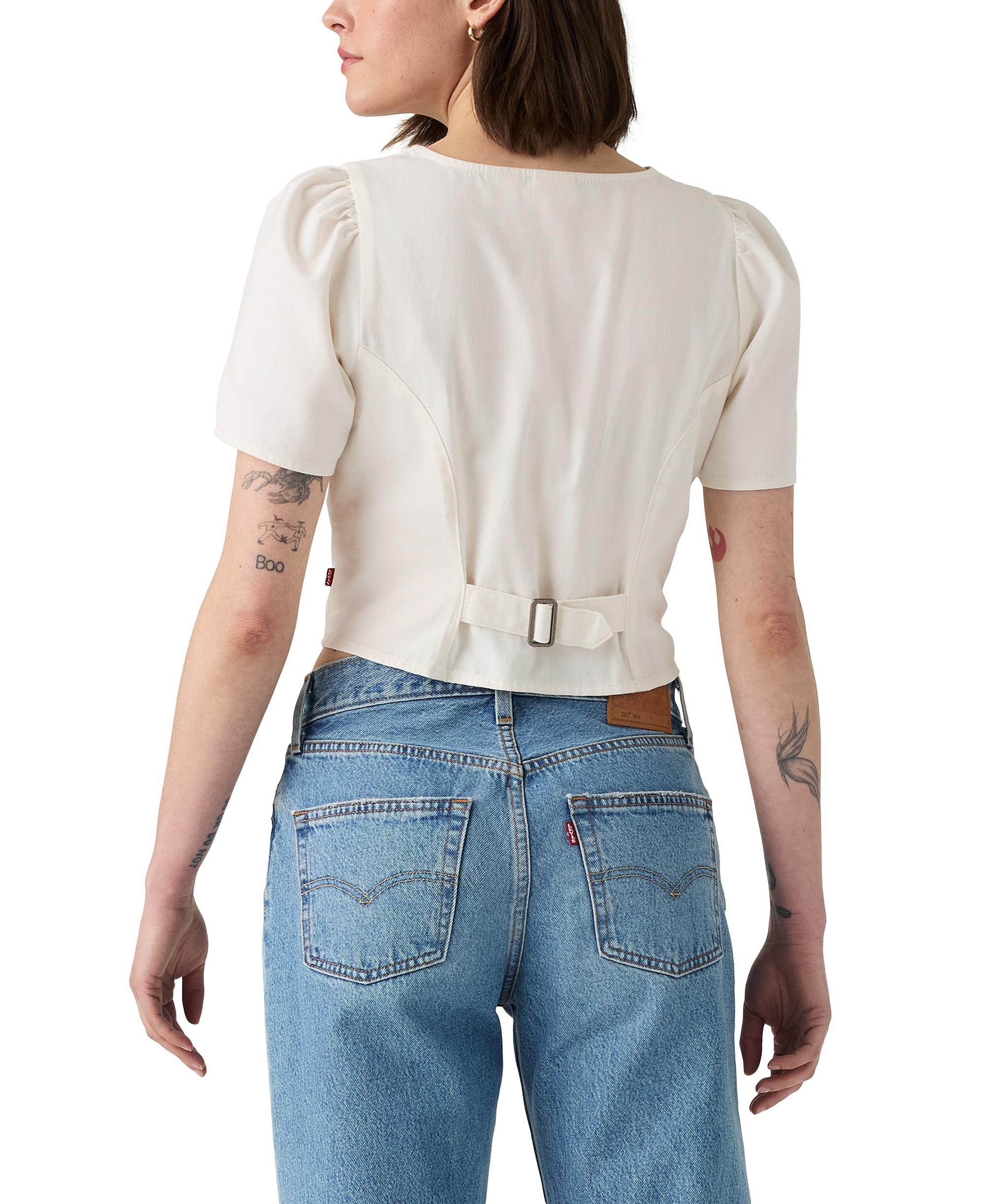 Levi's Women's Moxie Cotton Short-Sleeve Denim Blouse - Another Flurry