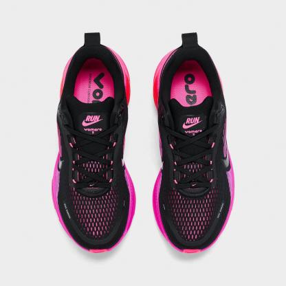 Women's Nithtke Vomero 18 Running Shoes - Part 1 - Black/Hyper Pink/Laser Crimson/Black - Top view