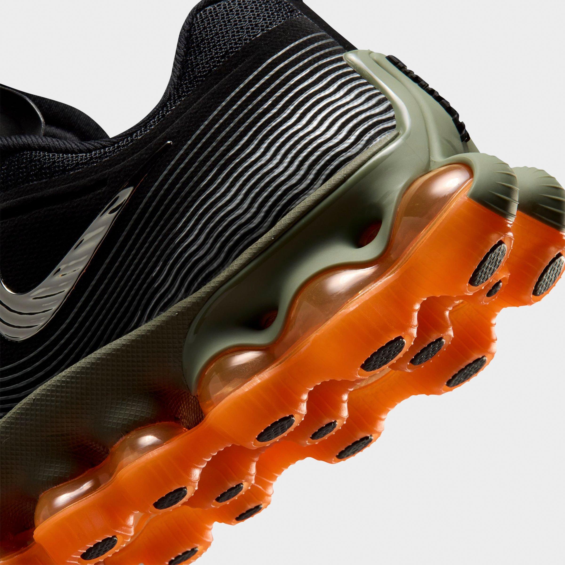 Big Kids' Nithtke Air Liquid Max Casual Shoes - Black/Metallic Silver/Light Army - Detail shot