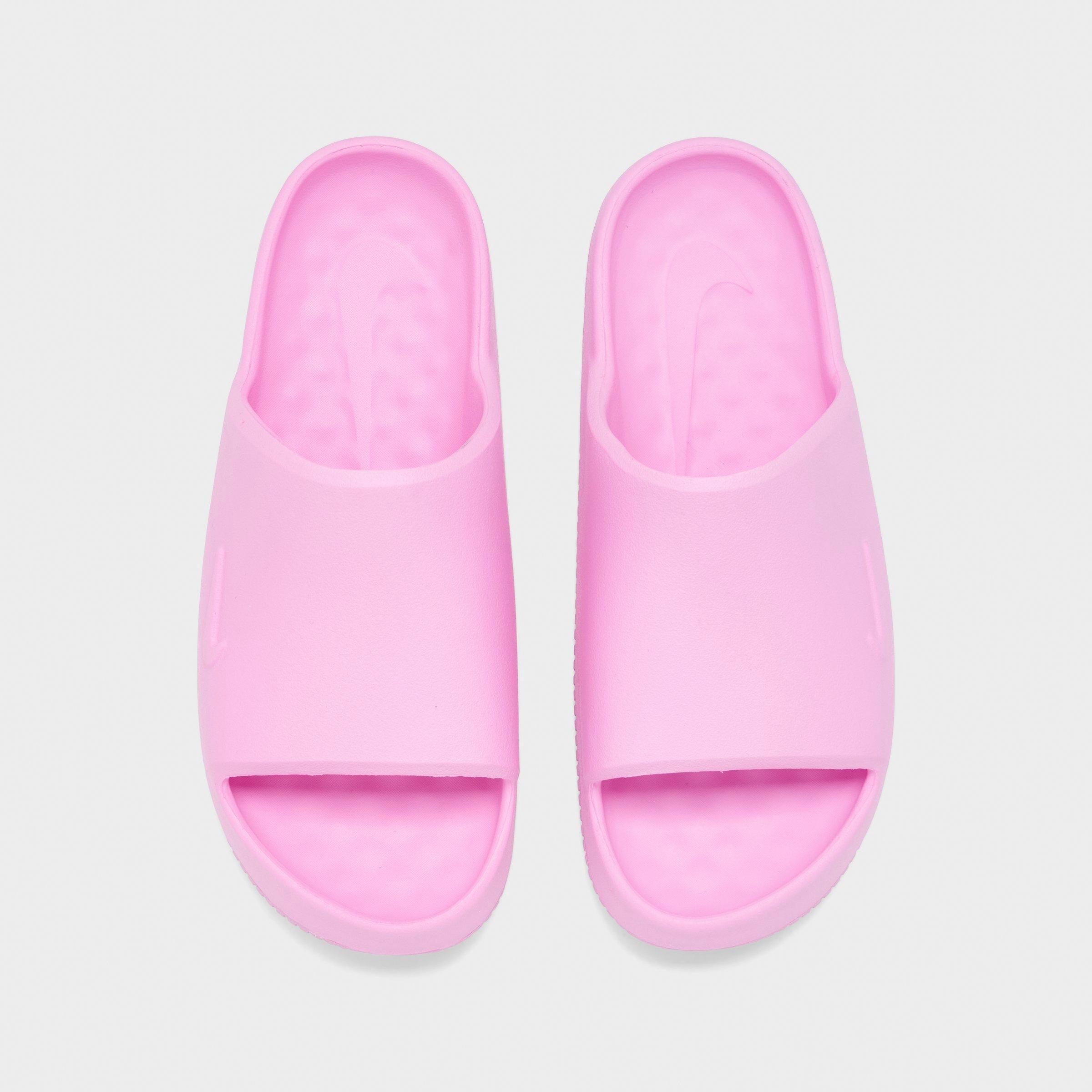 Big Kids' Nithtke Calm Slide Sandals - Pink Rise - Top view