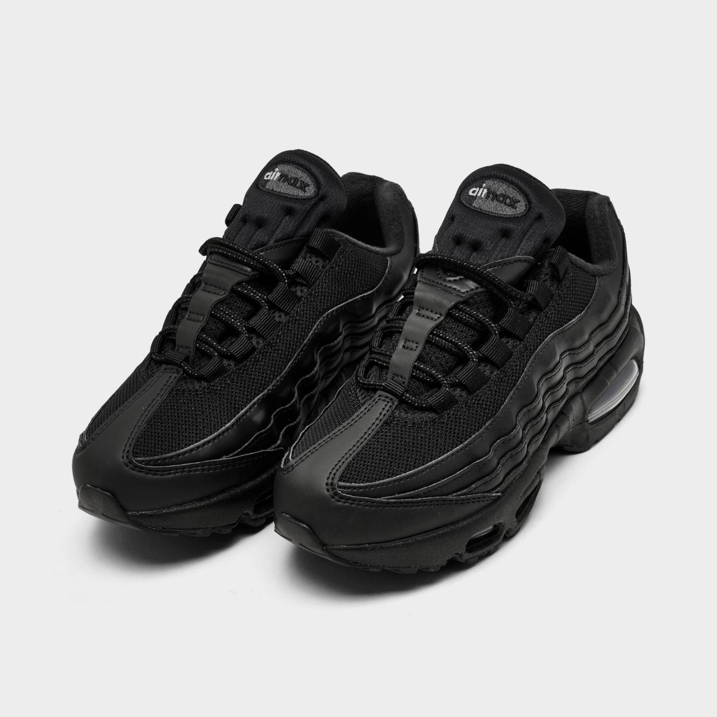 Big Kids' Nike Air Max 95 Casual Shoes - Black/Black/Black