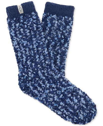 UGG Women's Cozy Chenille Crew Socks - Navy