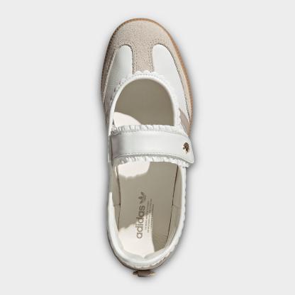 Women's adidas Originals Samba Jane Casual Shoes - Part 1 - Cloud White/Pink/Gum - Top view