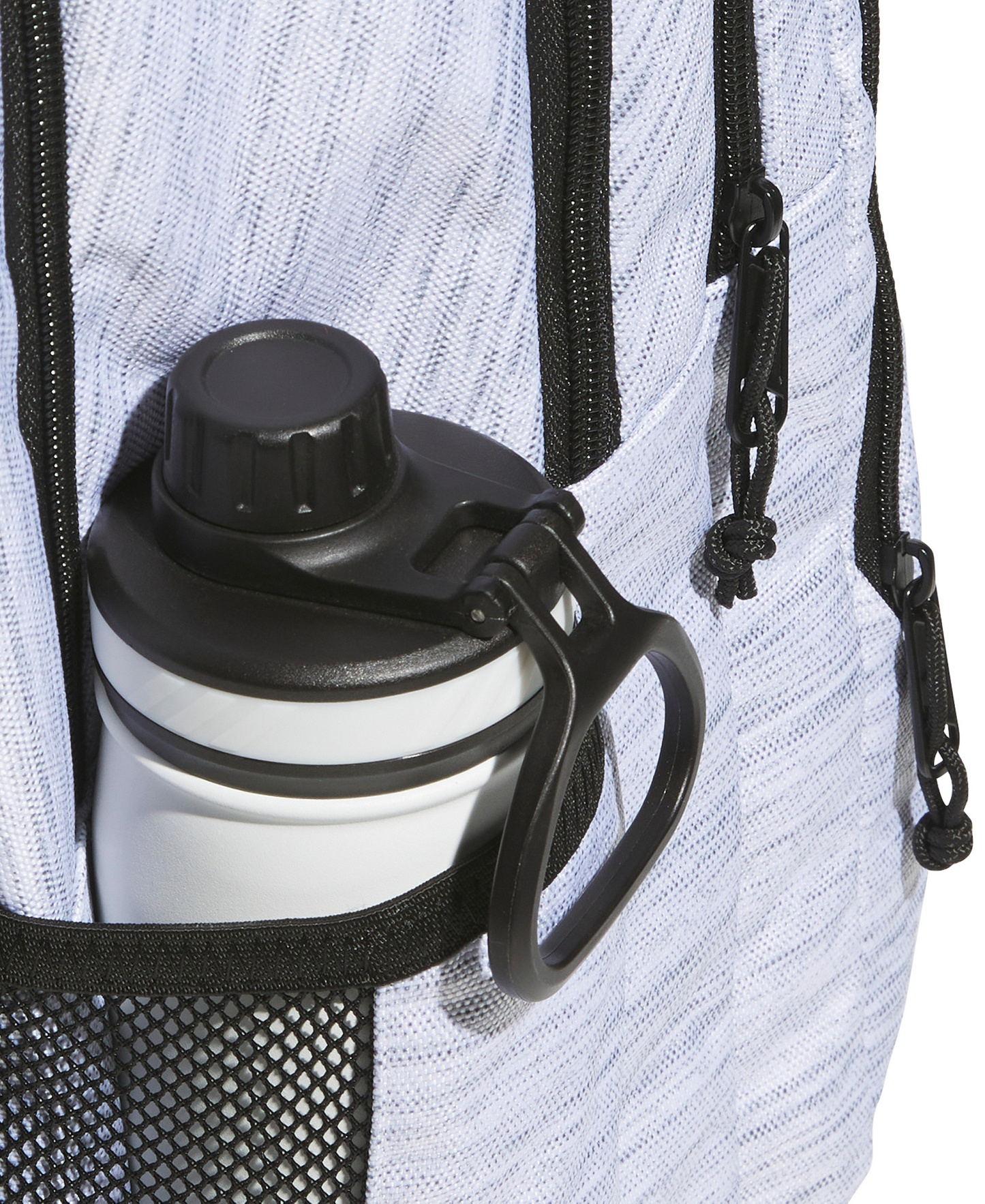 adidas Men's Multi-Compartment Design Backpack Messenger - Two Tone White/Black
