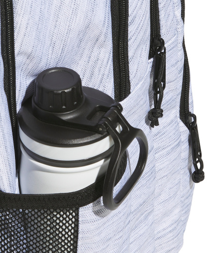 adidas Men's Multi-Compartment Design Backpack Messenger - Two Tone White/Black