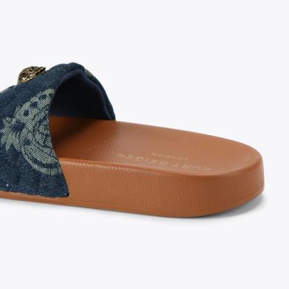Kurt Geiger London Meena Eagle Slide - Blue - view 4