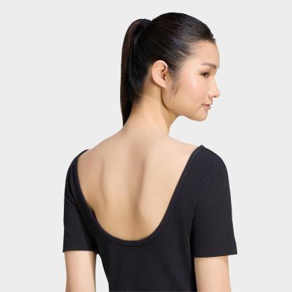 Women's adidas Sportswear Kit Small Logo Rib Dress - Black