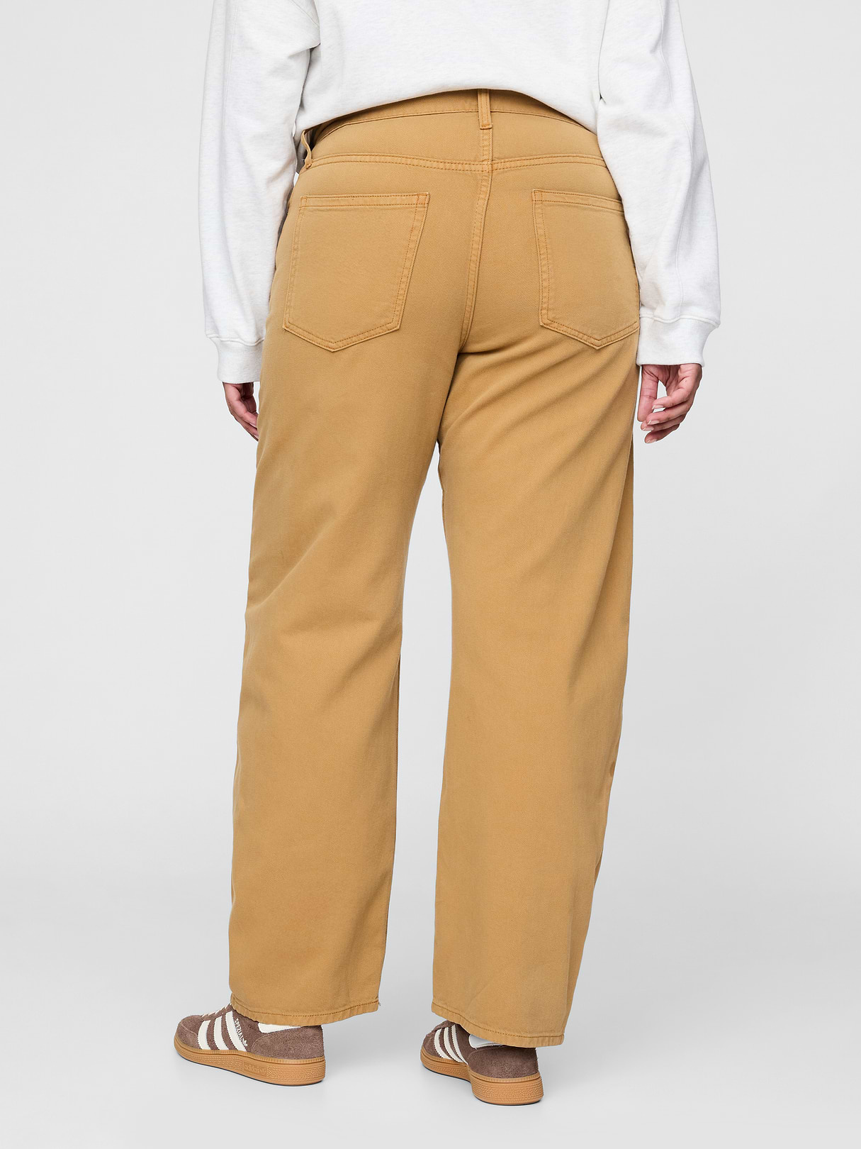 High Rise Barrel Jeans - Riverbed brown
