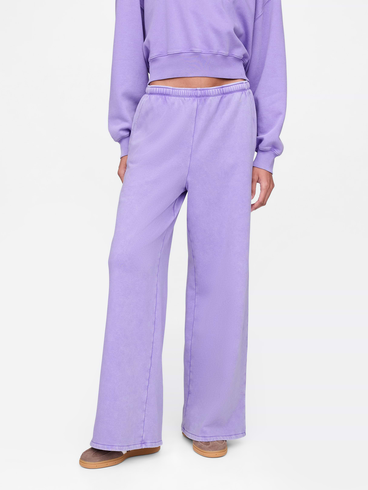 VintageSoft Baggy Sweatpants - Wisteria blossom purple