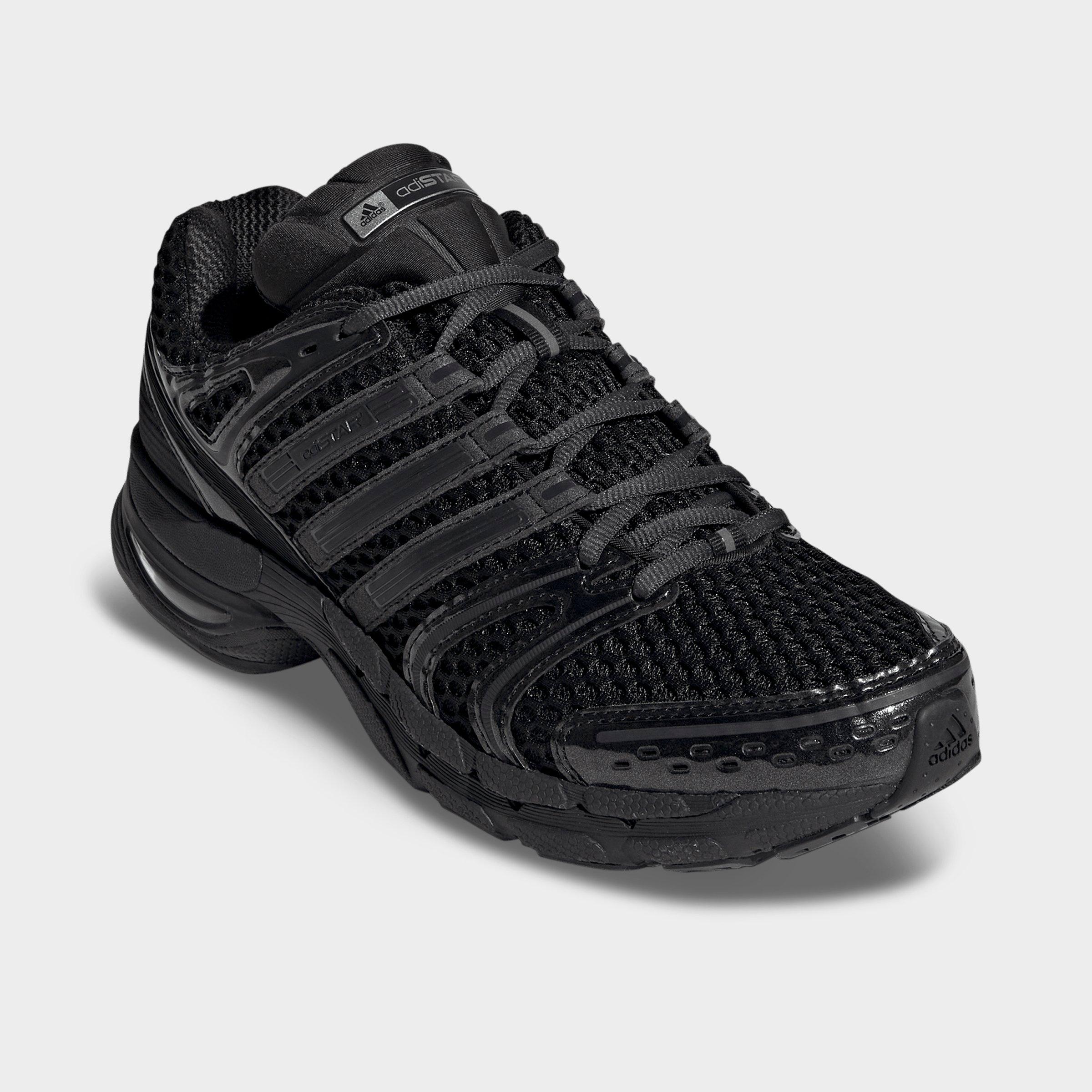 Men's adidas Adistar Control 5 Casual Shoes - Part 1 - Core Black/Grey/Iron Metallic - Both shoes facing left