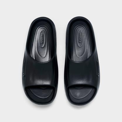 Men's Nithtke ReactX Rejuven8 Slide Sandals - Black/Black/Black - Top view