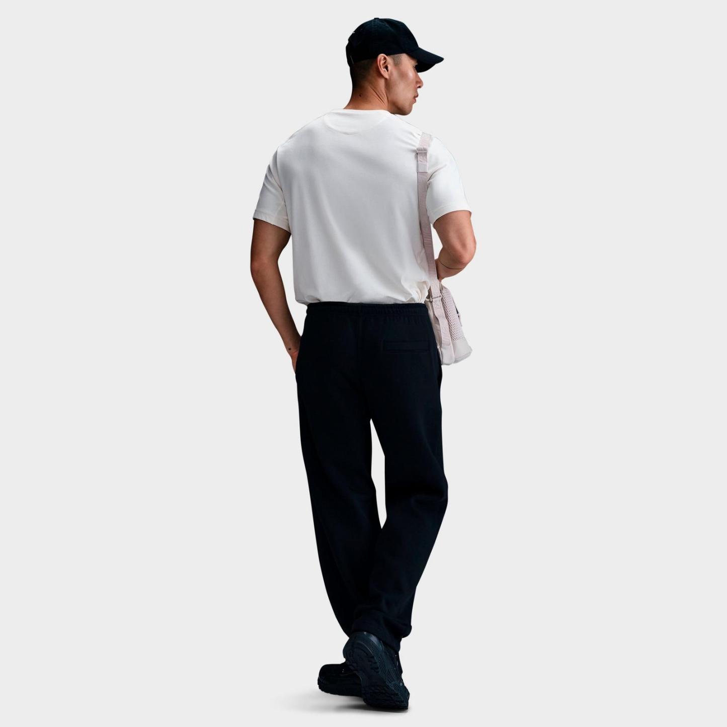 Men's Nike Club Fleece Premium Open-Hem Sweatpants - Black/Black/White