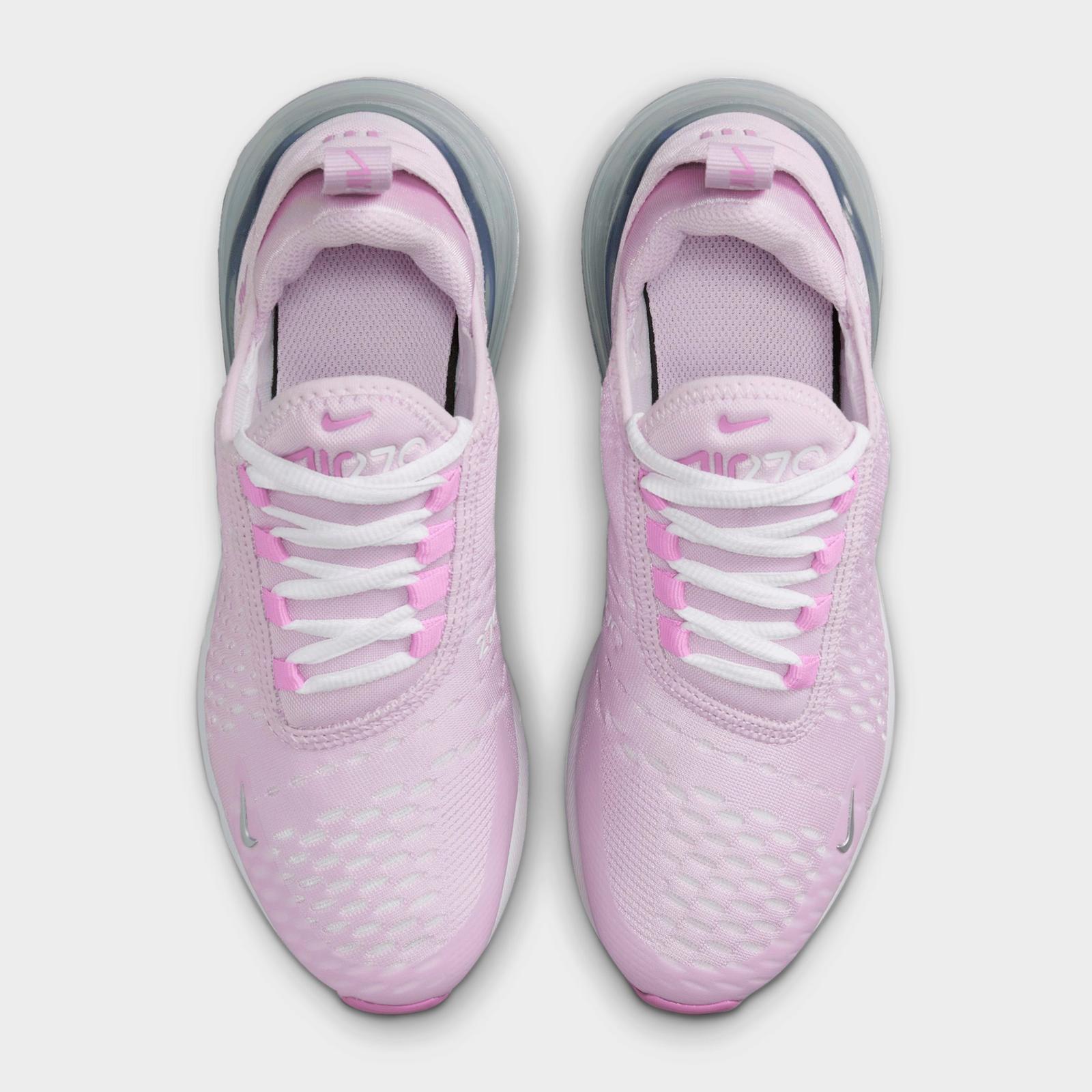 Big Kids' Nike Air Max 270 Casual Shoes - Doll/Rush Fuchsia/White/Metallic Silver