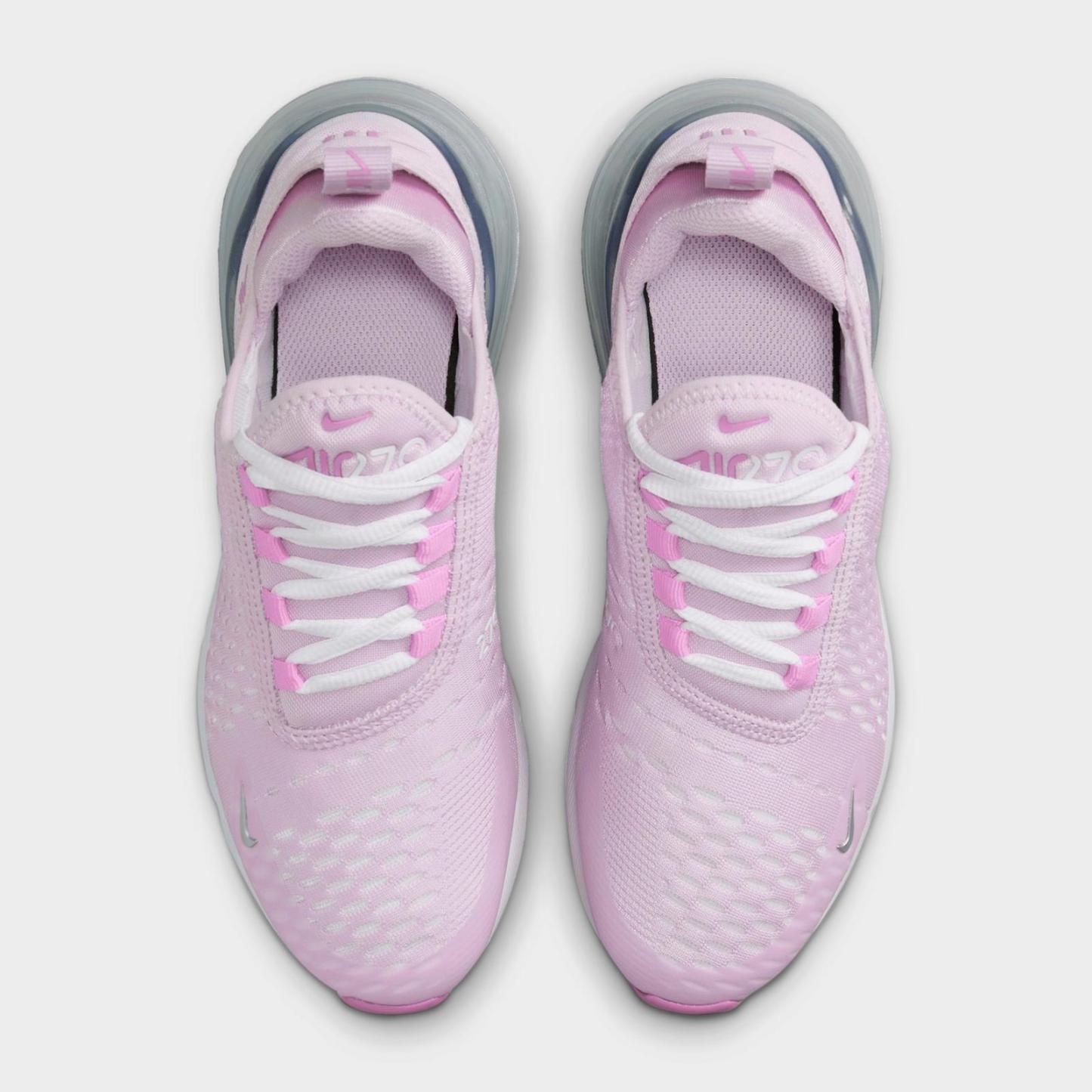 Big Kids' Nike Air Max 270 Casual Shoes - Doll/Rush Fuchsia/White/Metallic Silver