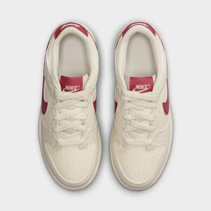 Little Kids' Nithtke Dunk Low Casual Shoes - Part 2 - Soft Pearl/Pink Smoke - Top view