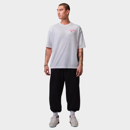 Men's Jordan Flight Retro Illustration Graphic T-Shirt - White/Black - view 2
