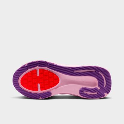 Big Kids' Nithtke Stellar Ride Running Shoes - Chalk/Pink Foam/Bright Crimson/Bright Violet - Bottom view