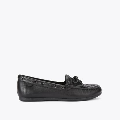 Kurt Geiger London Eagle Moccasin Drench Flat - Black