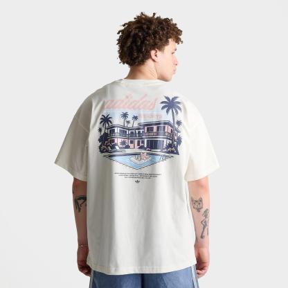 Men's adidas Originals Resort Graphic T-Shirt - Off White