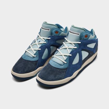 Men's adidas Originals Badbo 1.0 Bad Bunny Casual Shoes - Night Navy/Night Indigo/Clear Brown - Both shoes facing left