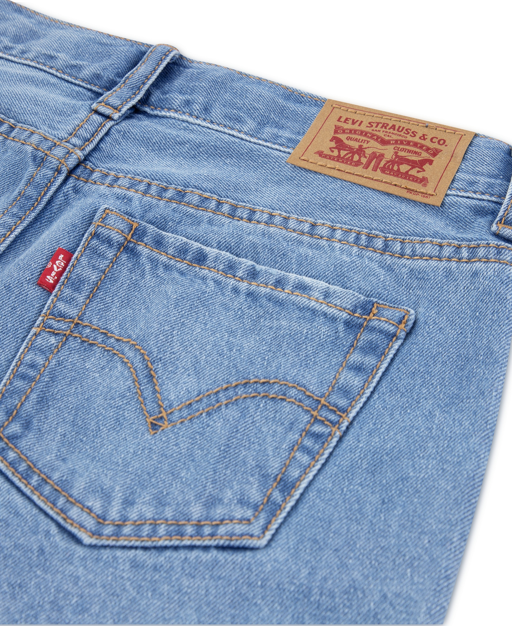 Levi's Girls' 7-16 Applique Girlfriend Shorts - Good Grades