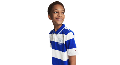 Tommy Hilfiger Boys' 8-20 Mariner Stripe Polo Shirt - Surf the Web