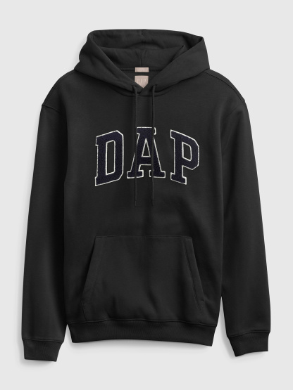 Adult VintageSoft Arch Logo Hoodie - black