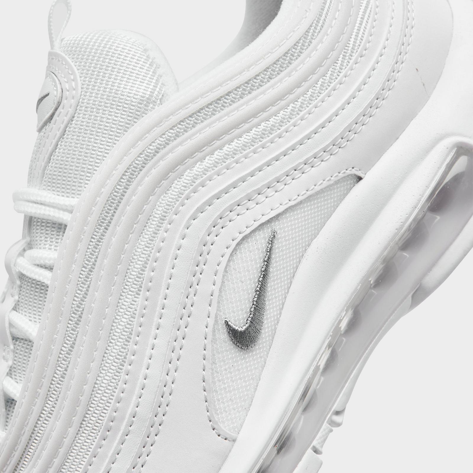 Men's Nike Air Max 97 Casual Shoes - White/Black/Wolf Grey