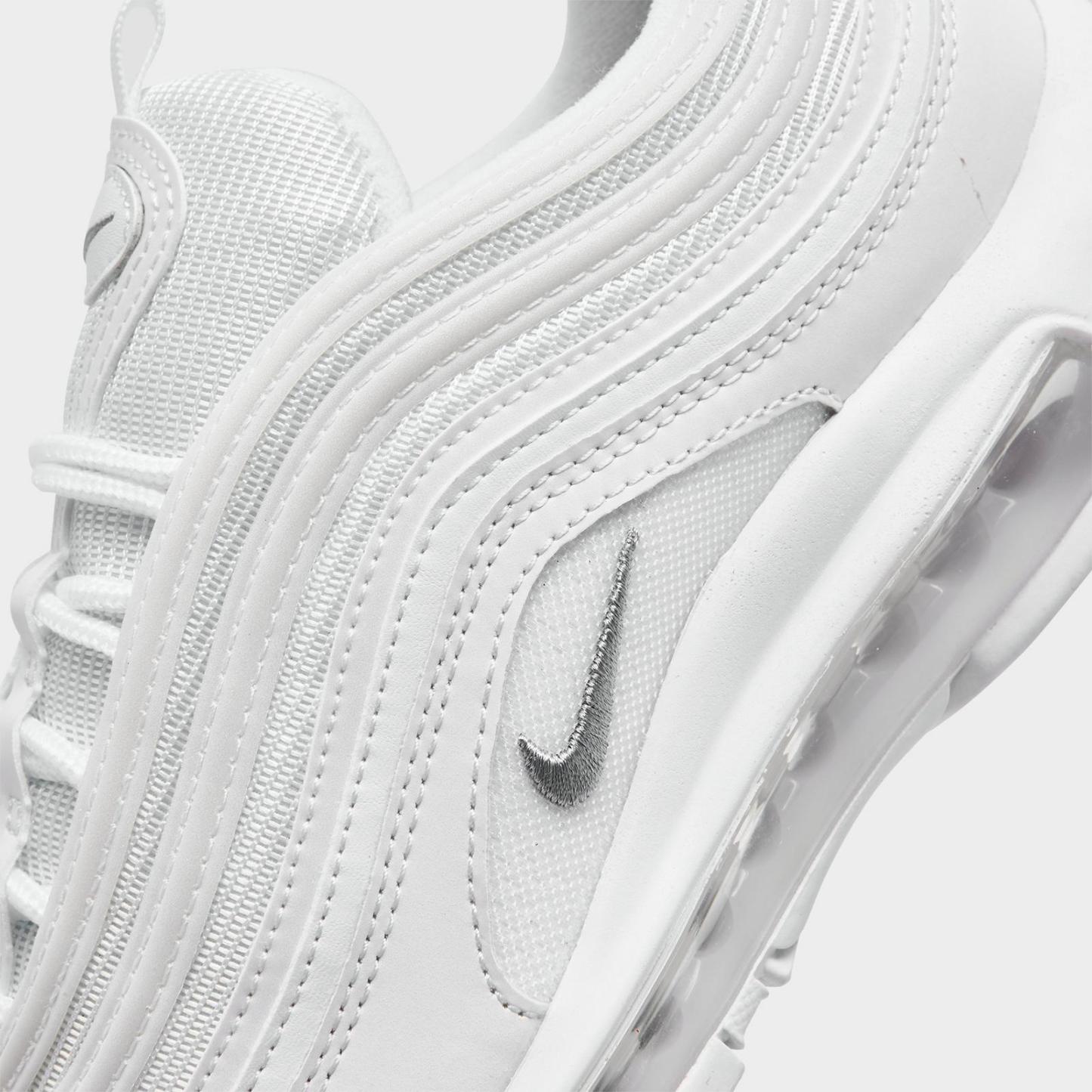 Men's Nike Air Max 97 Casual Shoes - White/Black/Wolf Grey