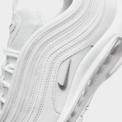 Men's Nike Air Max 97 Casual Shoes - White/Black/Wolf Grey
