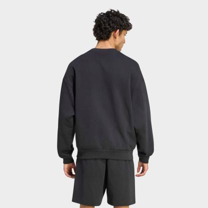 Men's adidas KIT Small Logo French Terry Sweatshirt - Black