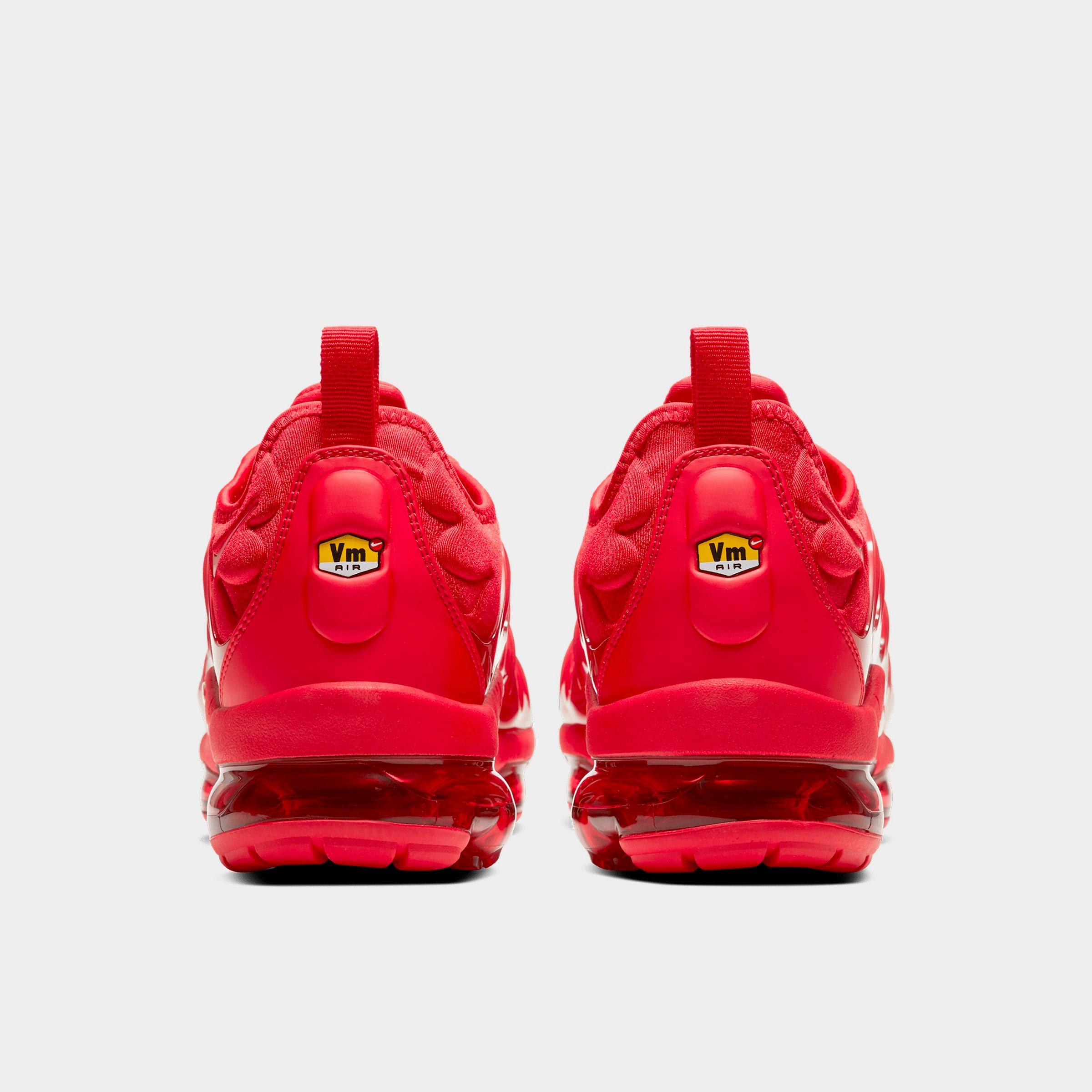 Men's Nithtke Air VaporMax Plus Running Shoes - Part 1 - University Red/University Red - Back view