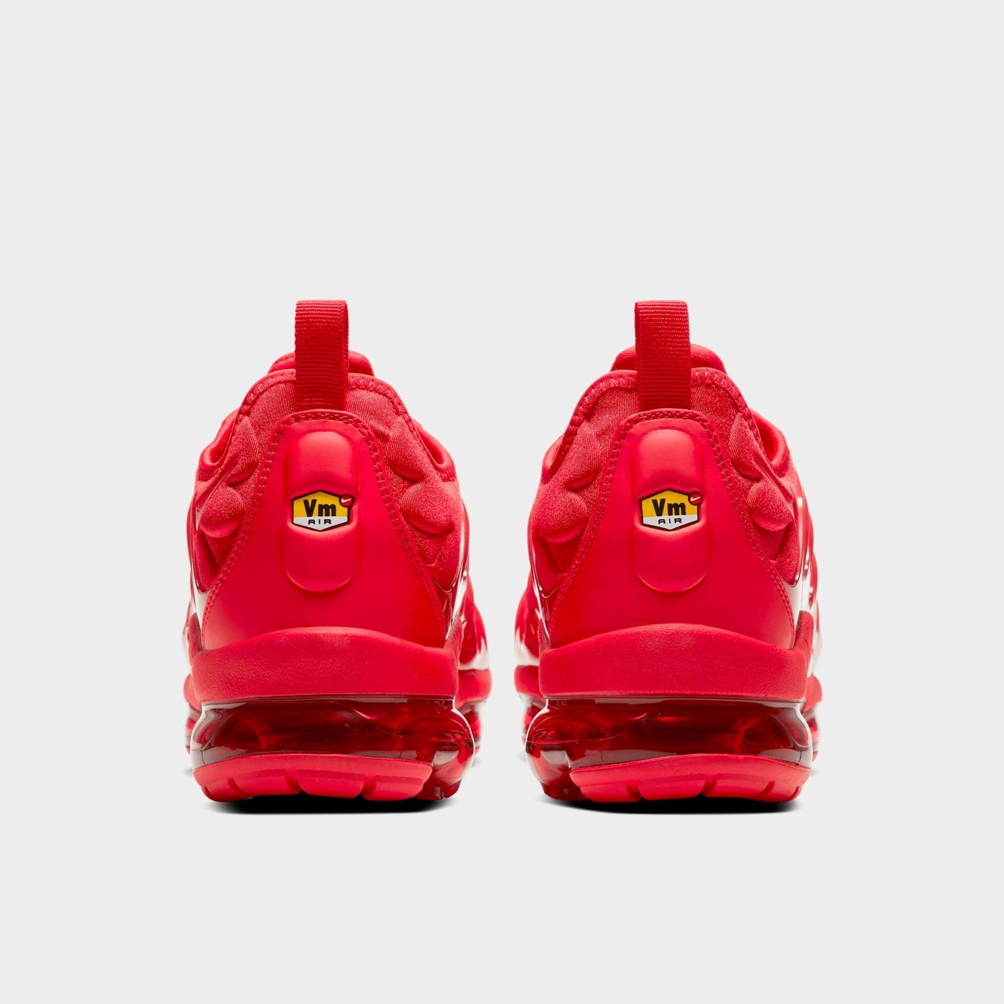 Men's Nithtke Air VaporMax Plus Running Shoes - Part 1 - University Red/University Red - Back view