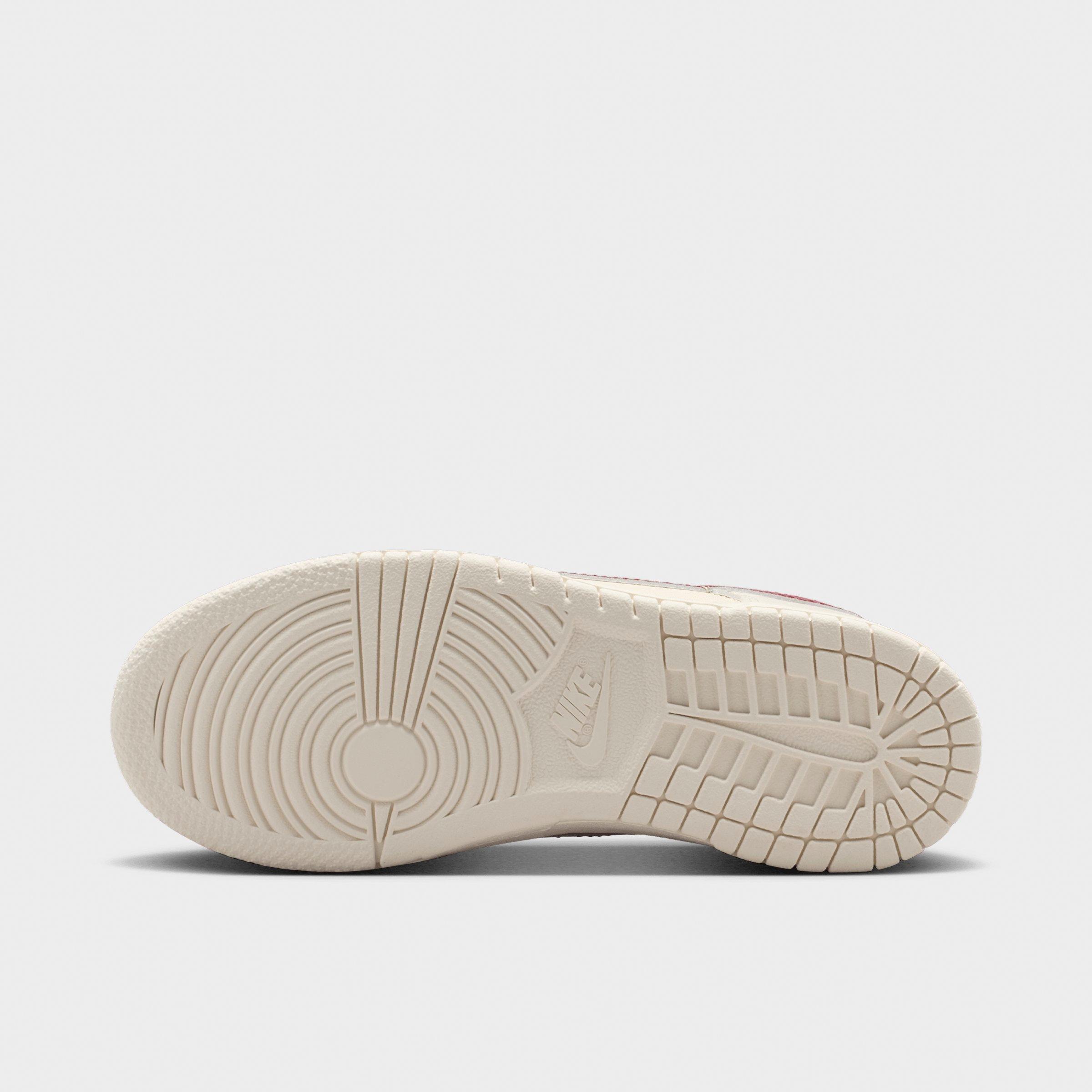 Little Kids' Nithtke Dunk Low Casual Shoes - Part 2 - Soft Pearl/Pink Smoke - Bottom view