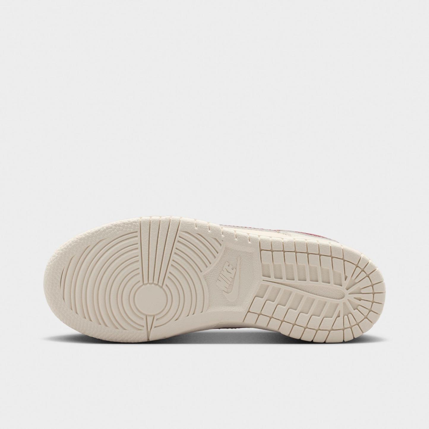 Little Kids' Nithtke Dunk Low Casual Shoes - Part 2 - Soft Pearl/Pink Smoke - Bottom view