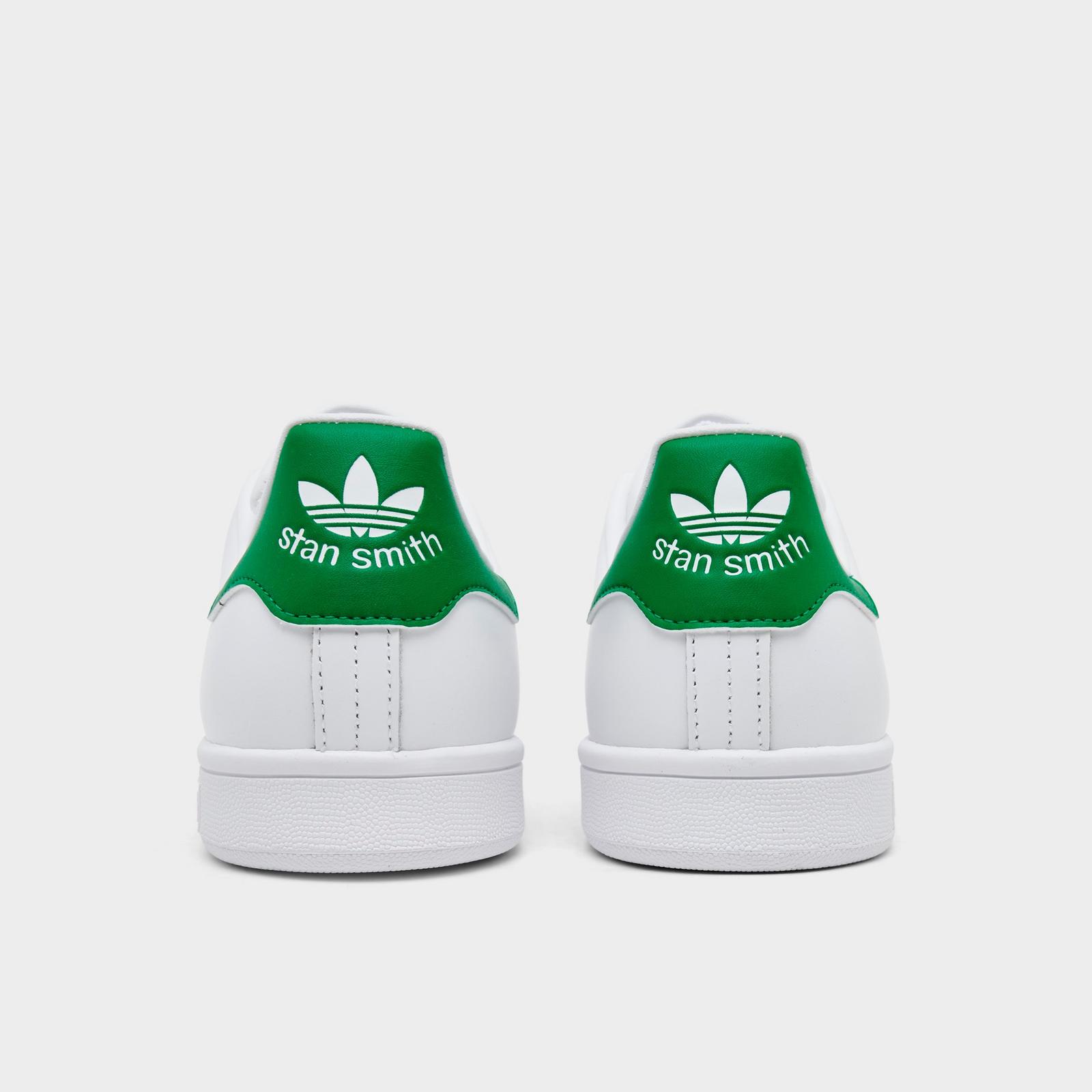 Women's adidas Originals Stan Smith Casual Shoes - Cloud White/Cloud White/Green - view 4
