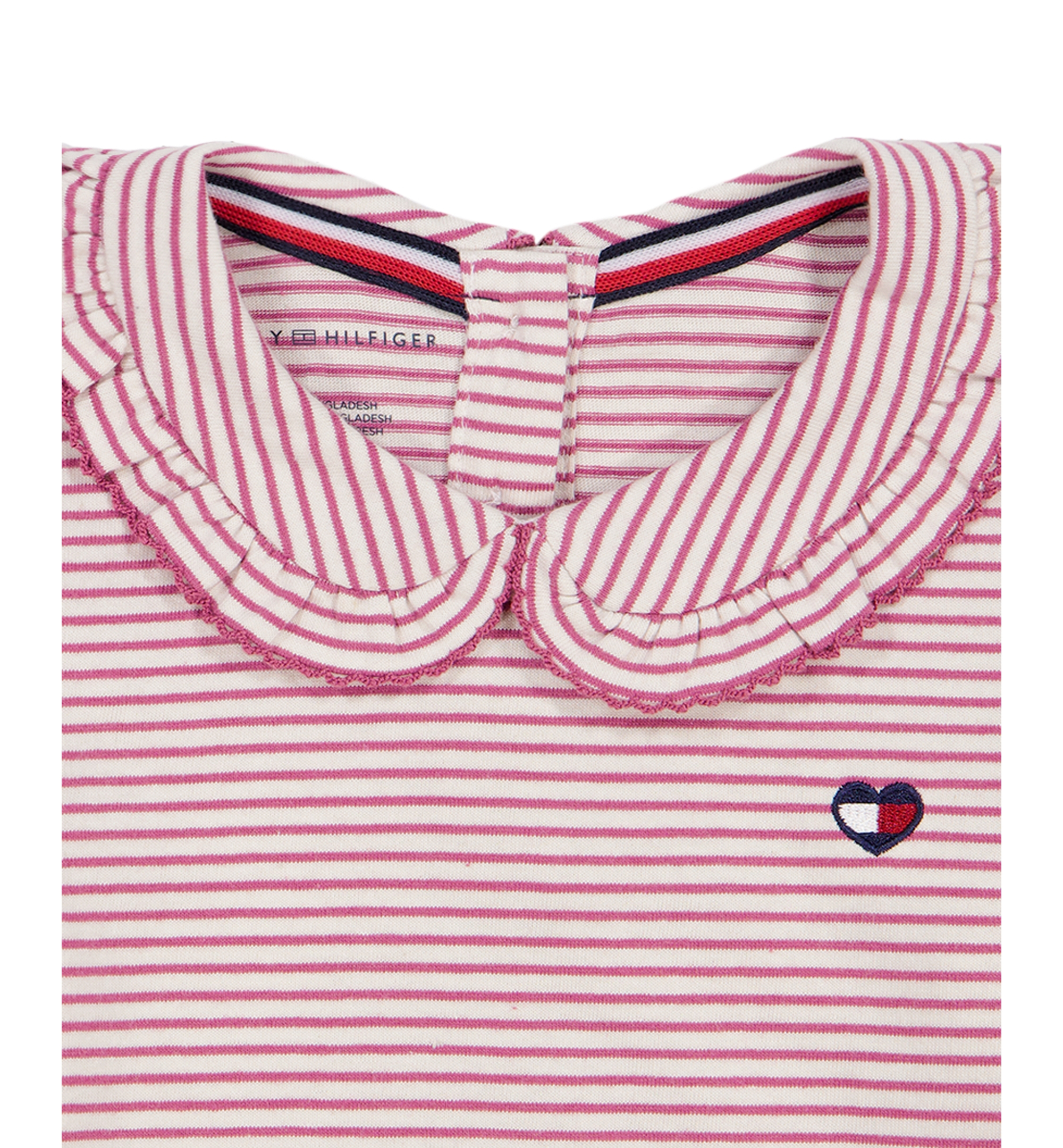 Tommy Hilfiger Girls' 2T-6X Striped Top and Jumper, 2-Piece Set - Blue/Pink