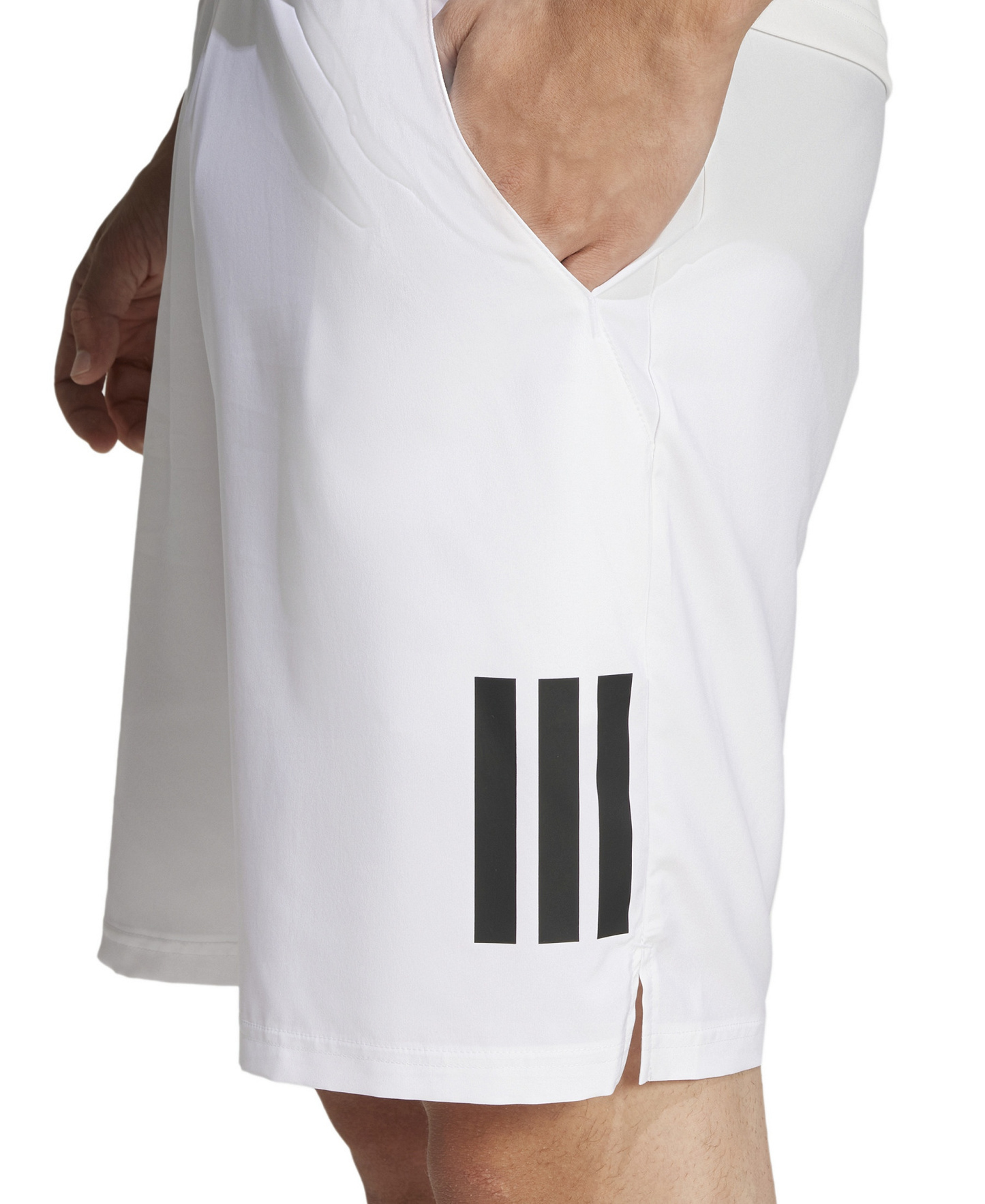 adidas Men's Club Tennis Climacool Three-Stripes 7" Shorts - White